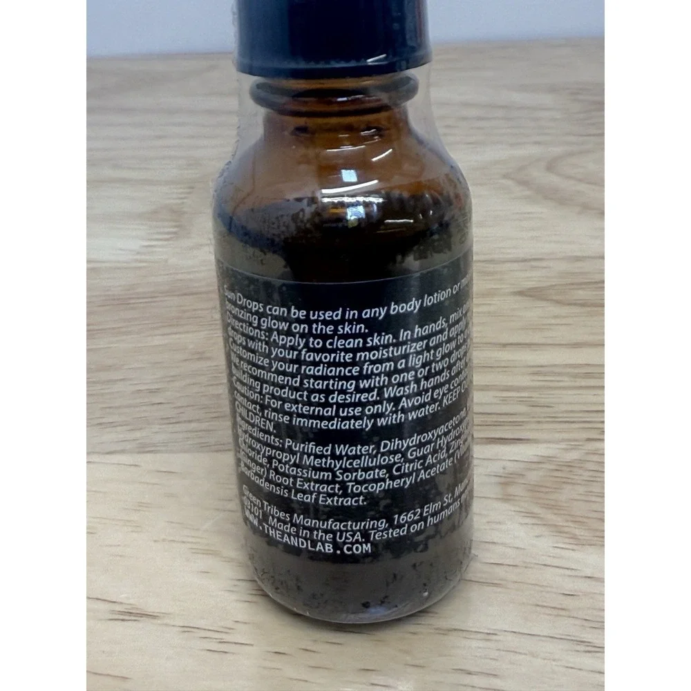 The & Lab Sun Drops Tan Enhancer For Face And Body ‎ 1 oz NEW